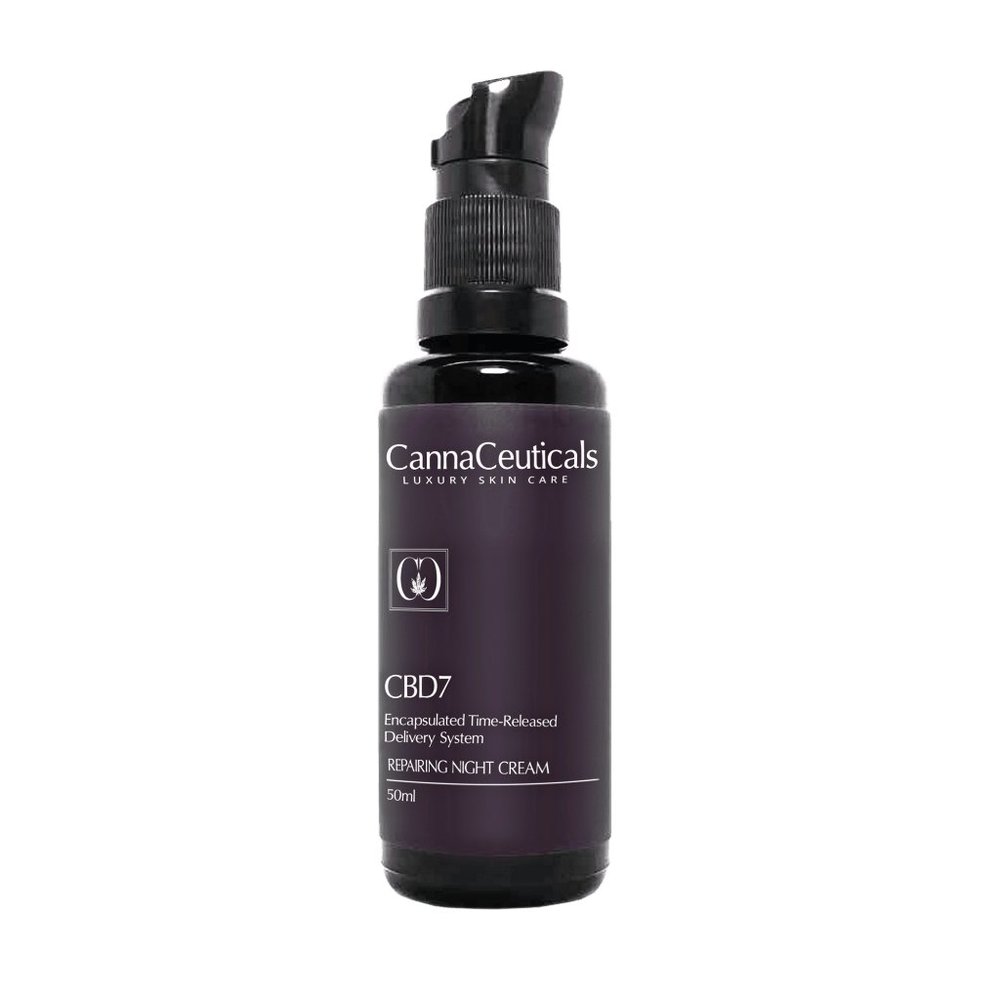 *Repairing Night Cream Botanical Blend Hydration Antioxidants Hemp CannaCeutical